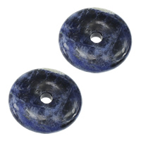 Sodalite Pendants, Donut, natural Approx 6mm 