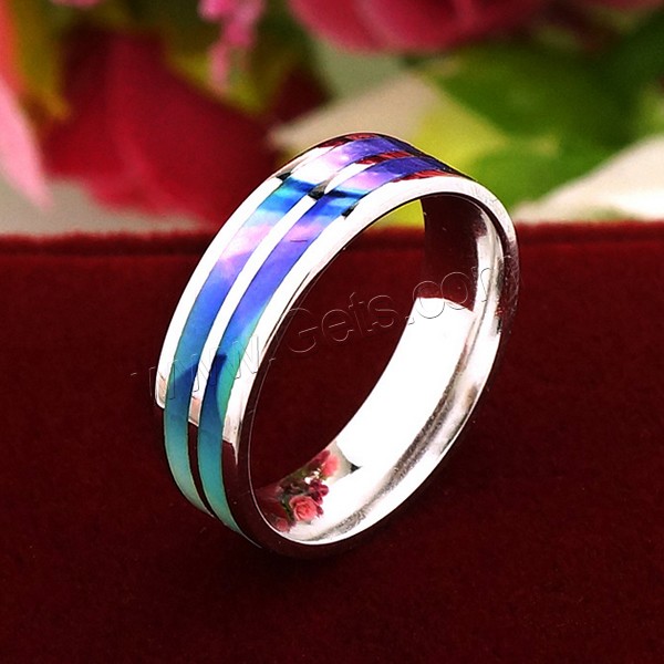 Cloisonné de plata esterlina anillo, diverso tamaño para la opción, 5mm, Vendido por UD
