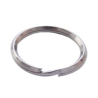 Clés anneau en acier inoxydable , couleur originale 2mm Vendu par sac