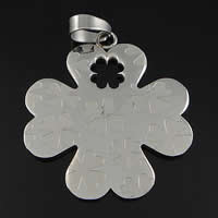 Stainless Steel Clover Pendant, 304 Stainless Steel, Four Leaf Clover, original color Approx 