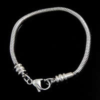 Stainless Steel European Bracelet Chain, original color, 3.2mm Approx 7.5 Inch 