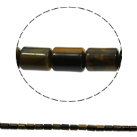 Tiger Eye Beads, Column, natural Approx 1mm Approx 15.3 Inch, Approx 