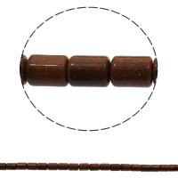 Goldstone Beads, Column, natural Approx 1mm Approx 15.7 Inch, Approx 