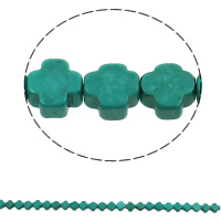 Perles en Turquoise naturelle, croix, bleu Environ 1mm Environ 16 pouce, Environ Vendu par brin