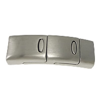 Rectangle Stainless Steel Magnetic Clasp, plated, matte Approx 
