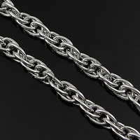 Нержавеющая сталь веревку цепи, Нержавеющая сталь 316, веревки цепи, оригинальный цвет Приблизительно 100м/Лот, продается Лот
