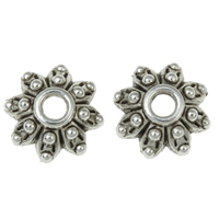 Zinc Alloy Bead Caps, Flower, plated lead & cadmium free Approx 1mm 