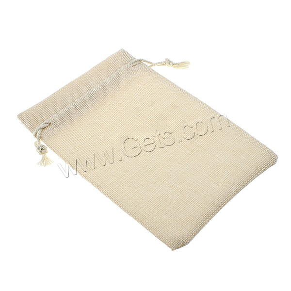 Linen Jewelry Pouches Bags, Rectangle, different size for choice & Customized, Sold By PC