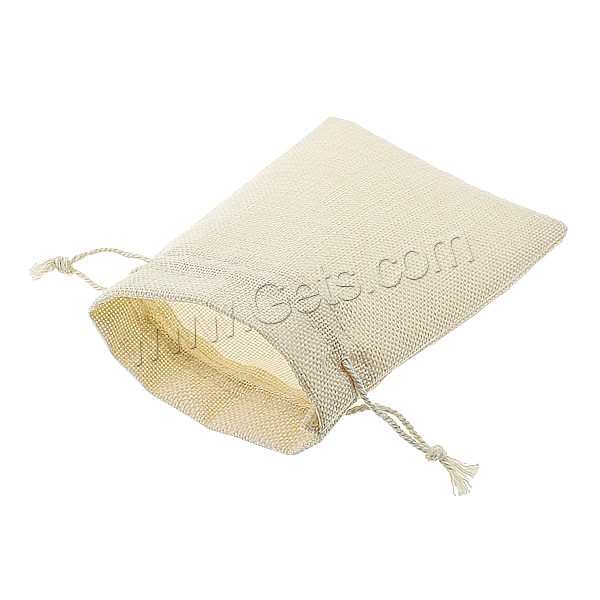 Linen Jewelry Pouches Bags, Rectangle, different size for choice & Customized, Sold By PC