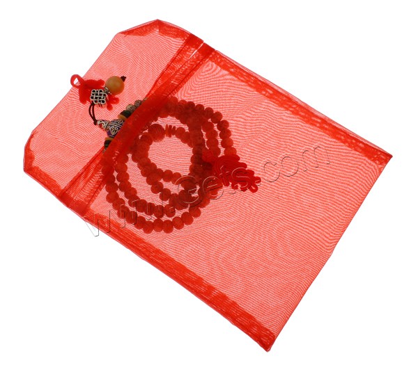Organza Jewelry Pouches Bags, Square, more colors for choice, 14x14cm, Sold By PC