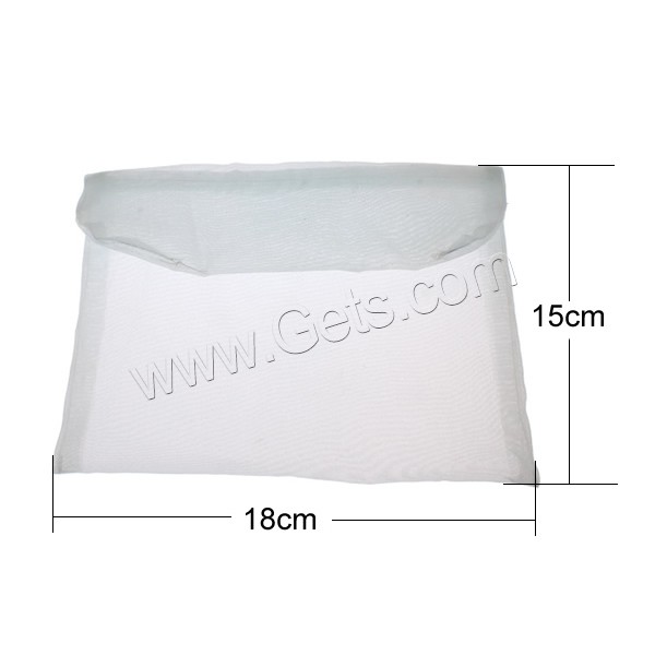 Organza Jewelry Pouches Bags, Rectangle, more colors for choice, 18x15cm, Sold By PC