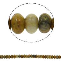 Perle naturelle Agate Crazy, agate folle, rondelle Environ 1.5mm Environ 15.7 pouce, Environ Vendu par brin