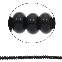 Natural Black Agate Beads, Rondelle Approx 1.5mm Approx 15.7 Inch, Approx 