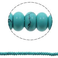 Perles en Turquoise naturelle, rondelle, bleu Environ 1.5mm Environ 15.7 pouce, Environ Vendu par brin