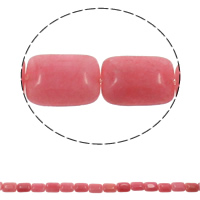 Rhodonit Perlen, Rechteck, natürlich, 13x18x6mm, Bohrung:ca. 1.5mm, Länge:ca. 15.7 ZollInch, ca. 22PCs/Strang, verkauft von Strang