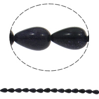 Blue Goldstone Beads, Teardrop, natural Approx 1.5mm Approx 16.5 Inch, Approx 
