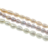 Barock kultivierten Süßwassersee Perlen, Natürliche kultivierte Süßwasserperlen, natürlich, keine, Grad AAAA, 7-8mm, Bohrung:ca. 0.8mm, Länge:ca. 15.7 ZollInch, verkauft von Strang