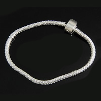 Laiton European Bracelet chaîne, Placage, plus de couleurs à choisir 3mm, 4mm Environ 6 pouce, Vendu par brin