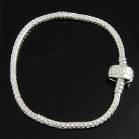 Brass European Bracelet Chain, word love, plated 3mm, 4mm Approx 7.5 Inch 