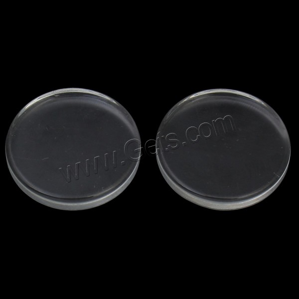 Transparent Glass Cabochon, Flat Round, different size for choice, Sold By PC