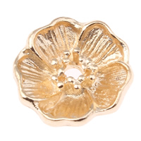 Zinc Alloy Bead Caps, Flower, KC gold color plated, nickel, lead & cadmium free Approx 1.5mm 
