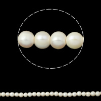 Perlas Patata Freshwater, Perlas cultivadas de agua dulce, natural, Blanco, 9-10mm, agujero:aproximado 2mm, longitud:aproximado 15.3 Inch, Vendido por Sarta