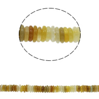 Natürliche gelbe Achat Perlen, Gelber Achat, Scheibe, 6x2mm, Bohrung:ca. 1.5mm, Länge:ca. 15.7 ZollInch, ca. 220PCs/Strang, verkauft von Strang