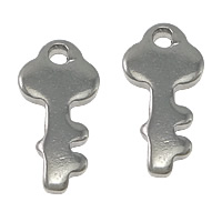 Stainless Steel Key Pendants, original color Approx 1mm 