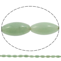 Perle en aventurine verte, ovale, naturel Environ 1mm Environ 15.7 pouce  Vendu par sac