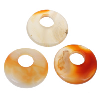 Colgantes de Ágata Roja, Donut, natural, 28x6mm, agujero:aproximado 10mm, 20PCs/Bolsa, Vendido por Bolsa