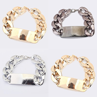 Fashion Zinc Alloy Bracelets, plated, curb chain 20mm Approx 8.2 Inch 