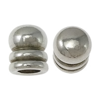 Stainless Steel End Caps, Dome, original color Approx 5mm 