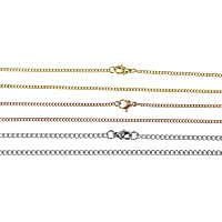 Мода нержавеющей стали ожерелье цепь, нержавеющая сталь, Другое покрытие, твист овал, Много цветов для выбора длина:Приблизительно 24 дюймовый, продается Strand