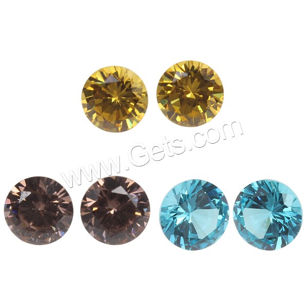Cubic Zirconia Cabochons, Diamond Shape, different size for choice & rivoli back & faceted, more colors for choice, Grade AAA, 100PCs/Bag, Sold By Bag