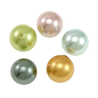 Moitié forés perles de coquillage de mer du Sud, coquille de mer du sud, Rond, semi-foré, plus de couleurs à choisir, protéger l'environnement, sans nickel, plomb et cadmium, grade A, 12mm Environ 1.2mm, Vendu par paire
