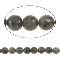 Labradorit Perlen, rund, Weitere Größen für Wahl, Bohrung:ca. 1mm, Länge:15 ZollInch, verkauft von Strang