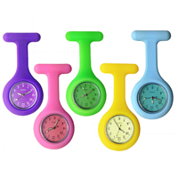 Reloj Colgante, silicona, con dial de aleación de cinc & Vidrio, chapado en color de platina, más colores para la opción, 40x85mm, Vendido por UD