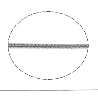 ステンレス鋼の蛇形の鎖, ステンレス, スネーク チェイン, オリジナルカラー, 1mm, 売り手 M