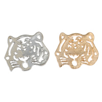 Animal Zinc Alloy Connector, Tiger, plated, 1/1 loop nickel, lead & cadmium free Approx 1mm 