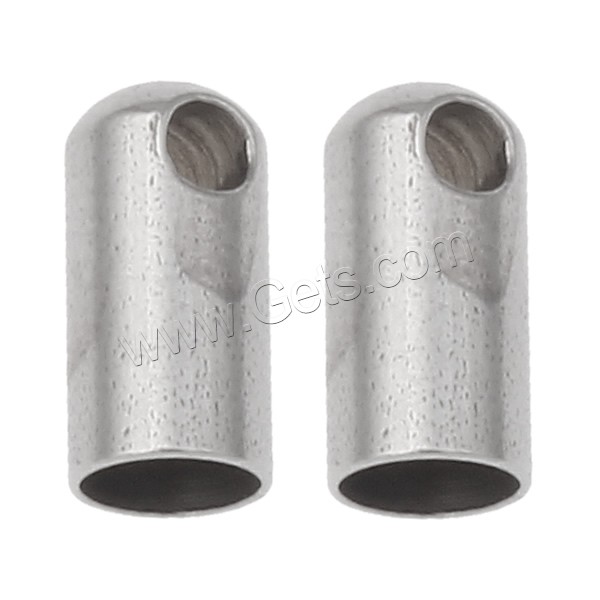 Stainless Steel End Caps, different size for choice, original color, Sold By Bag