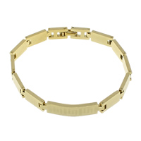 Brass Bracelets, plated, imitation stainless steel nickel, lead & cadmium free 7mm Approx 7.5 Inch 