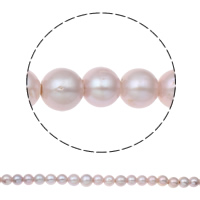 Round Cultured Freshwater Pearl Beads, natural  Grade AA, 11-12mm 
