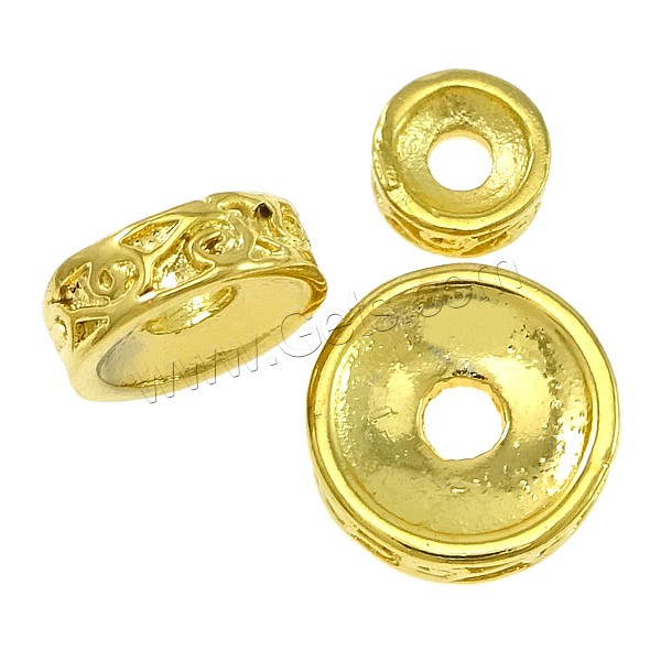 Brass Spacer Beads, real gold plated, different size for choice & high quality plating and never fade, Sold By PC