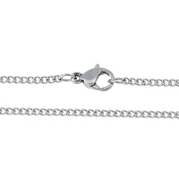 Stainless Steel Chain Necklace, plated & twist oval chain 