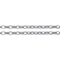 Stainless Steel Oval Chain, 316L Stainless Steel, original color Approx 