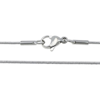 Fashion Stainless Steel Necklace Chain, 304 Stainless Steel, snake chain, original color, 1.2mm Approx 21 Inch 