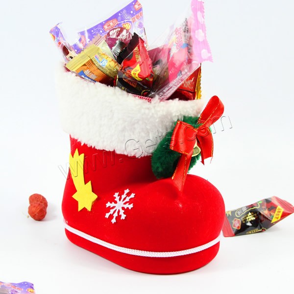 Pana Calcetín de Navidad, con Gasa, Joyas de Navidad & diverso tamaño para la opción, multicolor, Vendido por UD