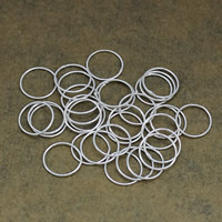 純銀製指輪リング, 92.5％純度シルバー, ドーナツ型, メッキ, スムース, 無色 穴:約 8mm, 売り手 パソコン