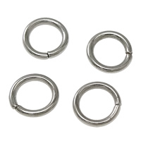 Soldered Stainless Steel Jump Ring, 316 Stainless Steel, Donut, original color 
