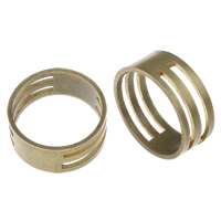 Messing Sprung Ring näher, antike Bronzefarbe plattiert, frei von Blei & Kadmium, 19x8mm, Größe:6.5, verkauft von PC